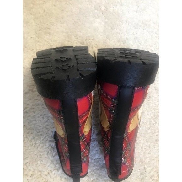 Red combat boots with bulldog #32 - Picture 5 of 9